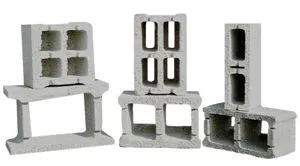 Blocchi in cemento vibrato da 13-20-26-30 con fori e blocchi cassero da 25cm