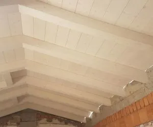Copertura spazzolata sbiancata