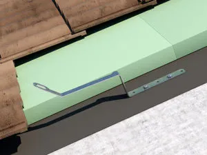 Punto di ancoraggio per lo svolgimento di lavori su coperture inclinate in legno o calcestruzzo.