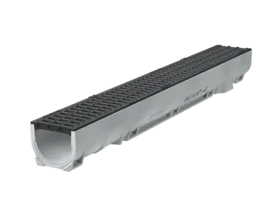 Canali di drenaggio FILCOTEN® realizzati in calcestruzzo composito fibro-rinforzato ad elevate prestazioni. Disponibili con diverse tipologie di griglie.