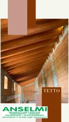 Realizzazione copertura in legno con travi in abete Lamellare a Verona.